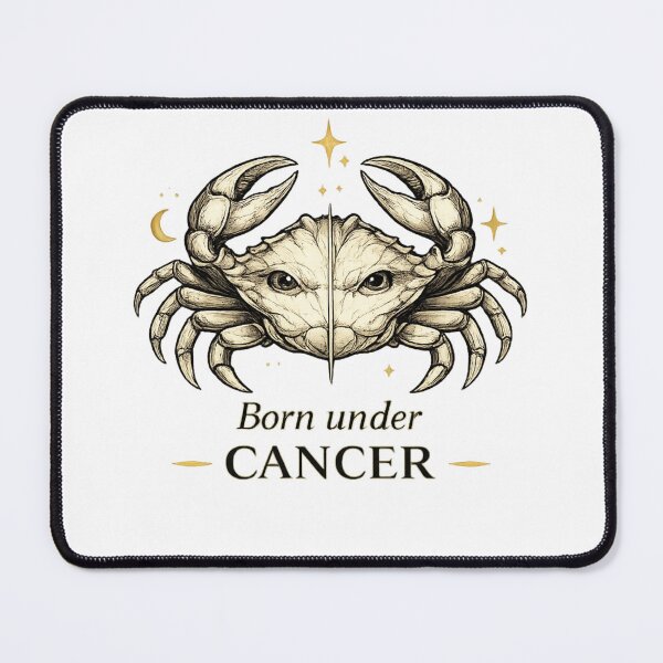 Item preview, Cancer Zodiac Crab | Born Under Cancer | Luxury Astrology Art | Celestial Horoscope Gift | Minimalist Star Sign Design designed and sold by Emoji Emblems.