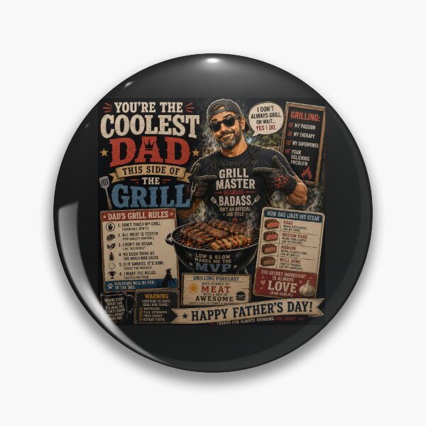 Item preview, Coolest Dad This Side of the Grill Master Funny Father's Day designed and sold by MimisCornerCo.