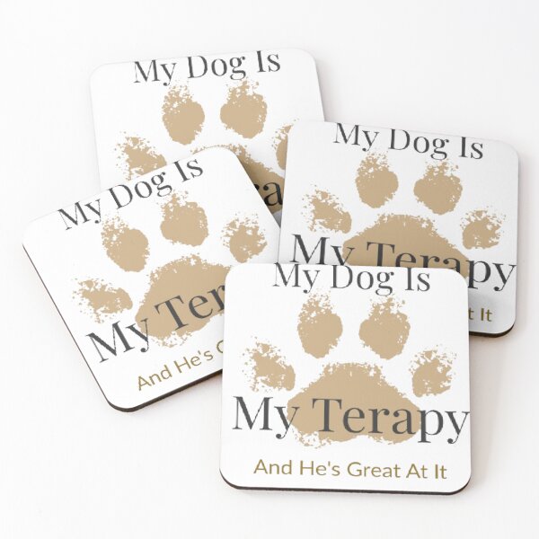 Item preview, Funny Dog Mom Gift — My Dog Is My Therapist Sticker designed and sold by AveniaOficial.