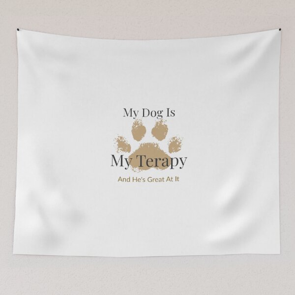 Item preview, Funny Dog Mom Gift — My Dog Is My Therapist Sticker designed and sold by AveniaOficial.