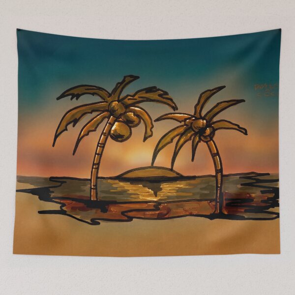 Item preview, Golden Coconut Tree designed and sold by LC Studio by LiliCondez.