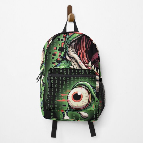 Item preview, Hacker Frog Glitch Binary Code Cyber Art designed and sold by PixelQ.