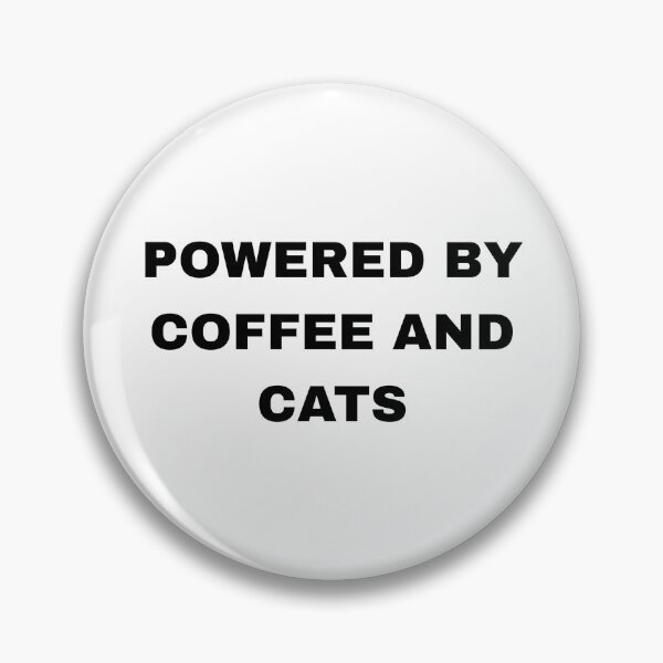 Item preview, Powered By Coffee And Cats Design designed and sold by ModernMoodCo.