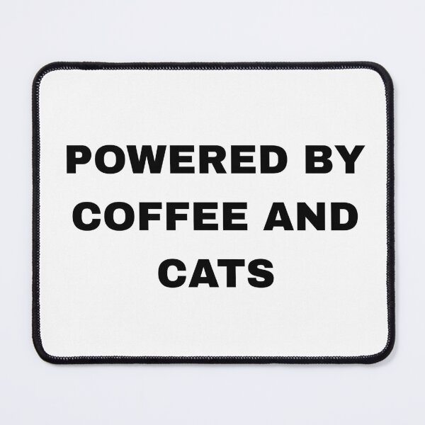 Item preview, Powered By Coffee And Cats Design designed and sold by ModernMoodCo.