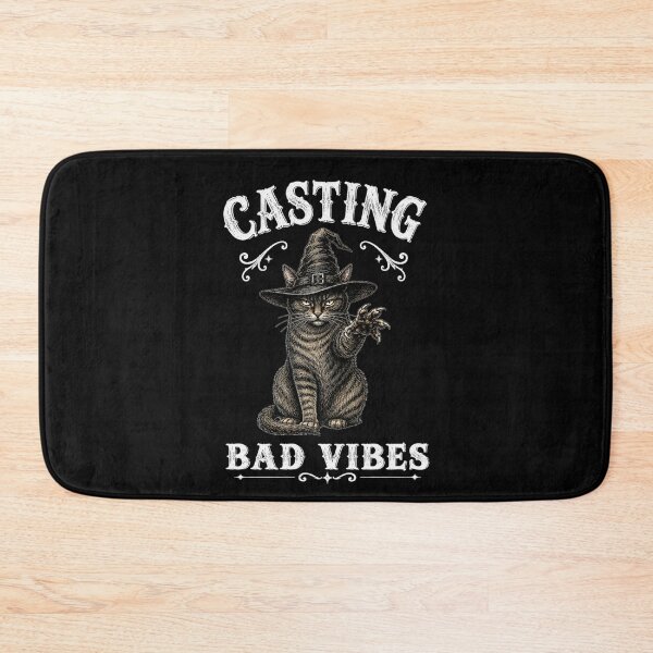 Item preview, Casting Bad Vibes Tabby Cat Witchy Shirt designed and sold by Lichtisign.