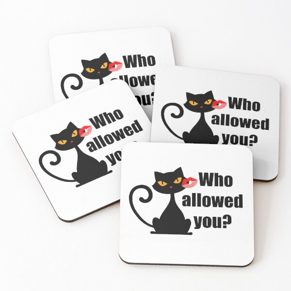 Item preview, Who Allowed You? – Diva Toxic Cat Silhouett designed and sold by Novalineastudio.