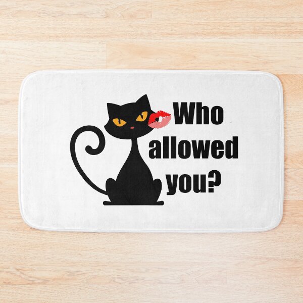 Item preview, Who Allowed You? – Diva Toxic Cat Silhouett designed and sold by Novalineastudio.