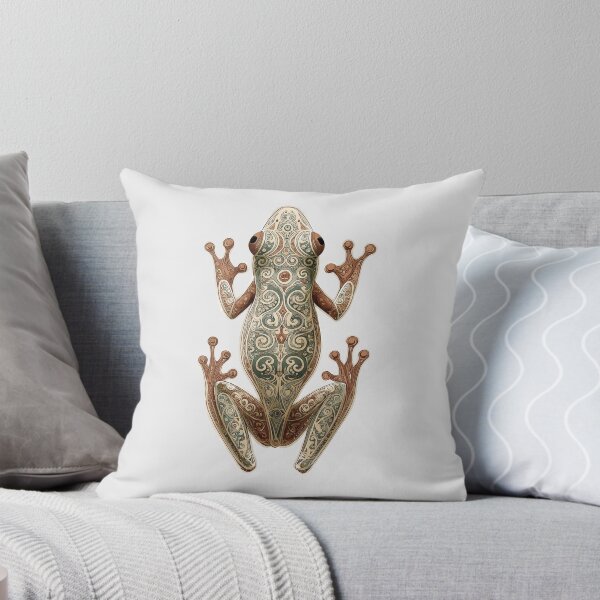 Item preview, Tribal Tree Frog Art Swirling Pattern Design designed and sold by PixelQ.