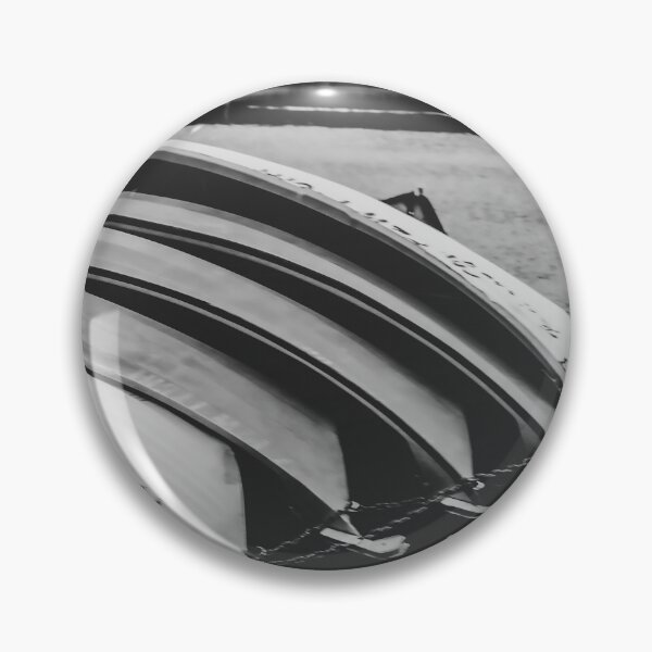 Item preview, Nostalgic Lakeside Rowboats: Monochrome Landscape Art designed and sold by Apex_Visuals.