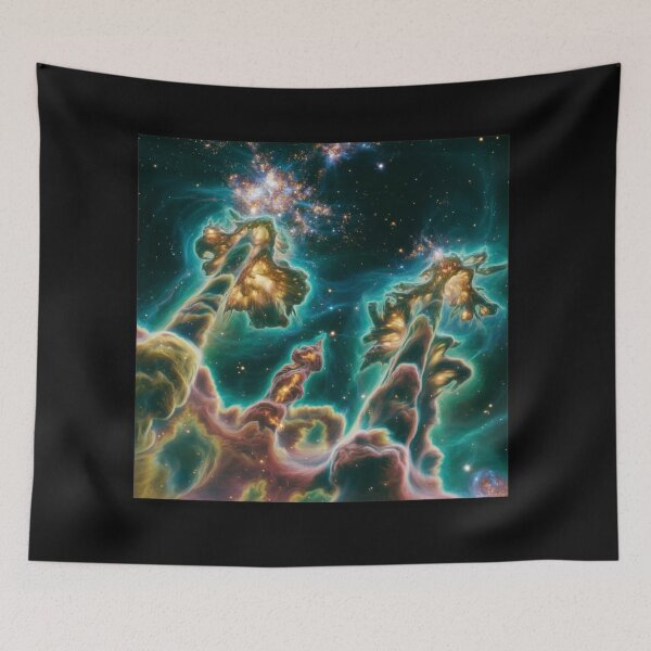 Item preview, Pillars of Creation Art — Vibrant Cosmic Nebula Print, Abstract Galaxy Space Art for Stargazers, Astronomy Lovers & Home Decor3 designed and sold by OandSDesigns23.