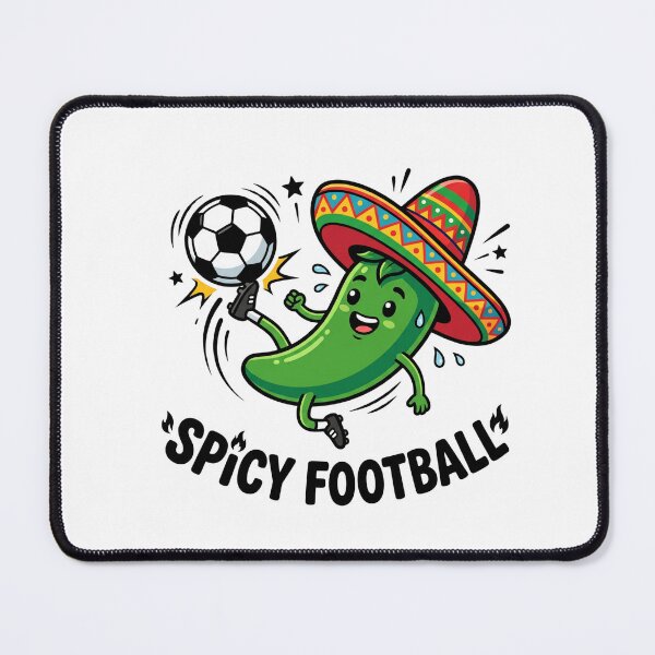 Item preview, Spicy Football Mexico Fan Jalapeño Sombrero Sticker designed and sold by Mr-wow.