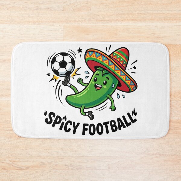 Item preview, Spicy Football Mexico Fan Jalapeño Sombrero Sticker designed and sold by Mr-wow.