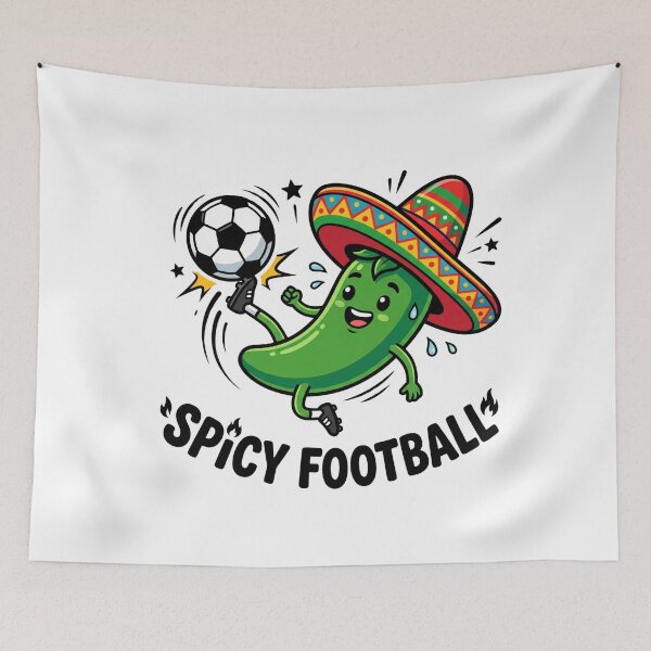 Item preview, Spicy Football Mexico Fan Jalapeño Sombrero Sticker designed and sold by Mr-wow.