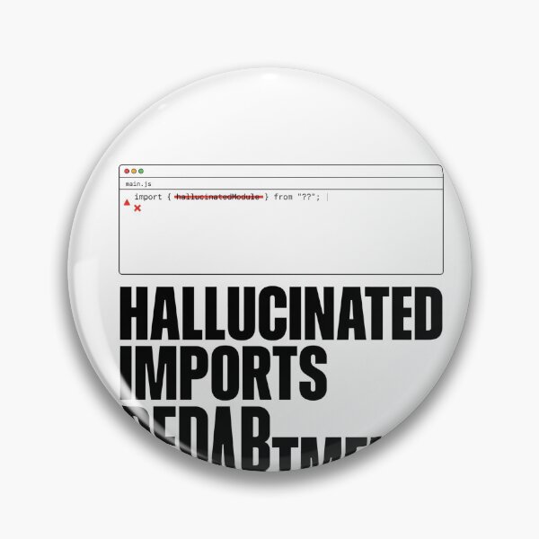 Item preview, Hallucinated Imports Department Coder Humor designed and sold by Bianca Oltean.