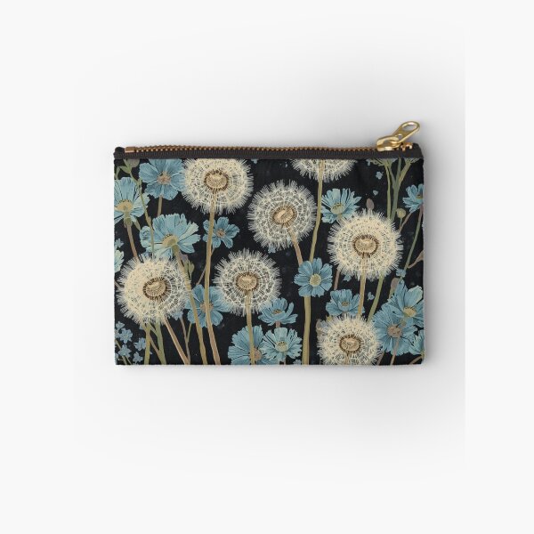 Item preview, Dandelion puff and blue flowers designed and sold by uunaa.