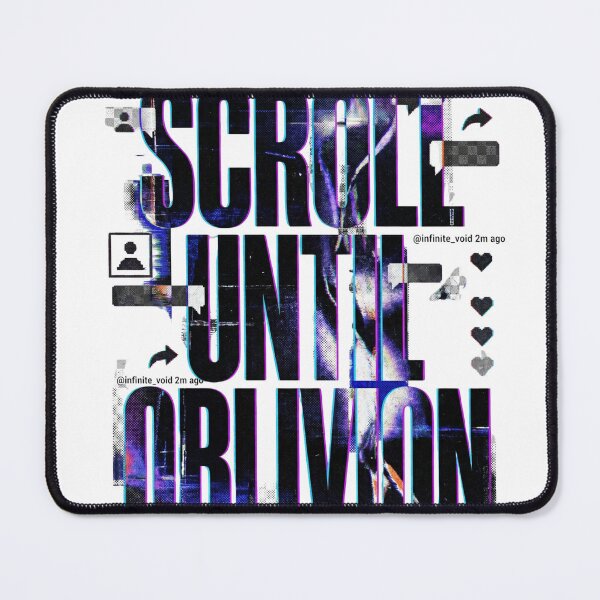 Item preview, SCROLL UNTIL OBLIVION | Social Media Brutalist Typography designed and sold by afarkar.