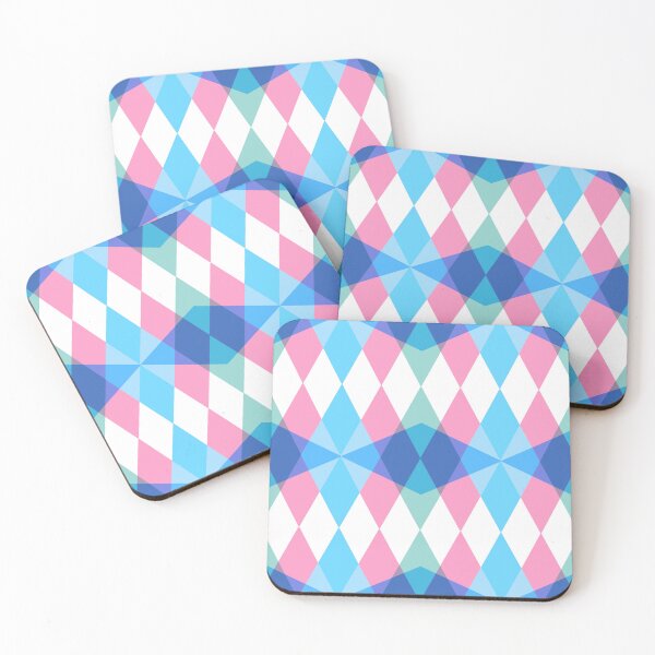 Item preview, Pastel Harlequin Diamond Geometric Pattern designed and sold by daphsam.