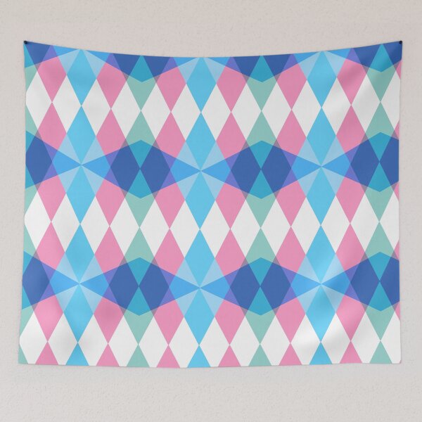Item preview, Pastel Harlequin Diamond Geometric Pattern designed and sold by daphsam.