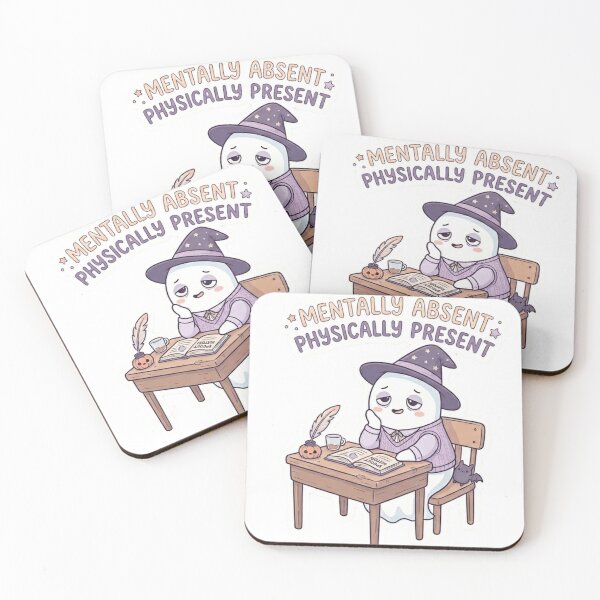 Item preview, Mentally Absent Physically Present Sticker designed and sold by CutePlix.