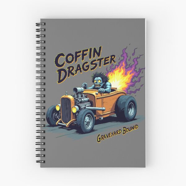 Item preview, Coffin Dragster Graveyard Bound - Lowbrow Hot Rod Art designed and sold by Hans-Design.