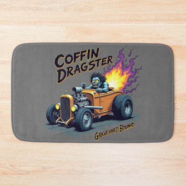 Item preview, Coffin Dragster Graveyard Bound - Lowbrow Hot Rod Art designed and sold by Hans-Design.