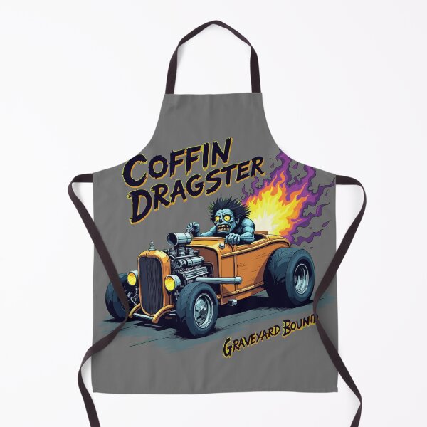 Item preview, Coffin Dragster Graveyard Bound - Lowbrow Hot Rod Art designed and sold by Hans-Design.