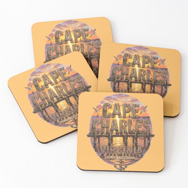 Item preview, Cape Charles Virginia Sunset Pier Heritage designed and sold by MythicCotton.