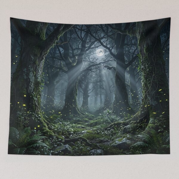 Item preview, Magical Enchanted Forest Moonbeams and Fireflies designed and sold by Natural life.