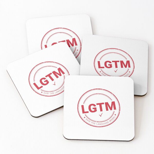 Item preview, LGTM Said The Language Model Coding Stamp designed and sold by Bianca Oltean.