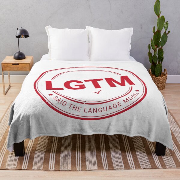 Item preview, LGTM Said The Language Model Coding Stamp designed and sold by Bianca Oltean.