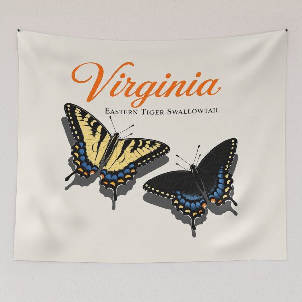 Item preview, Virginia Eastern Tiger Swallowtail Butterfly Poster designed and sold by The-Drip-Studio.