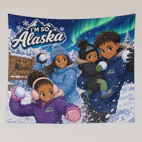 Item preview, I'm So Alaska Snowball Fight designed and sold by YahnaKay.