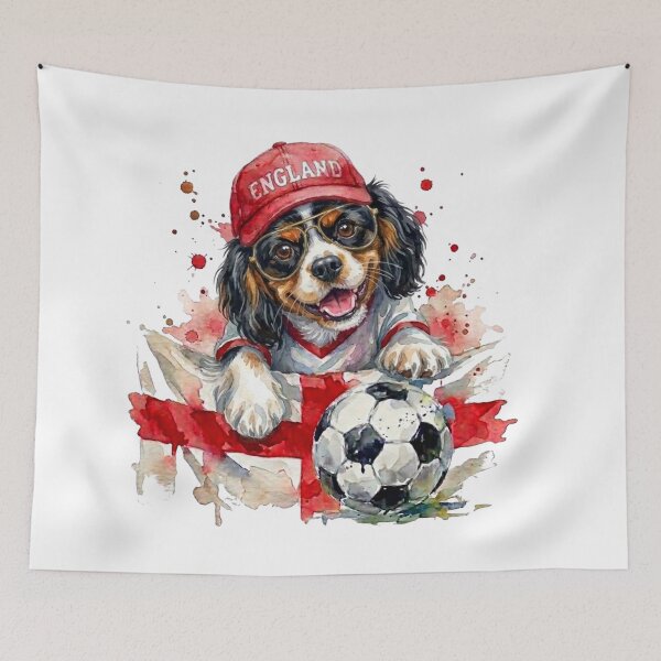 Item preview, Cavalier King Charles spaniel Tri World Cup England Suppawter designed and sold by The Suppawters.