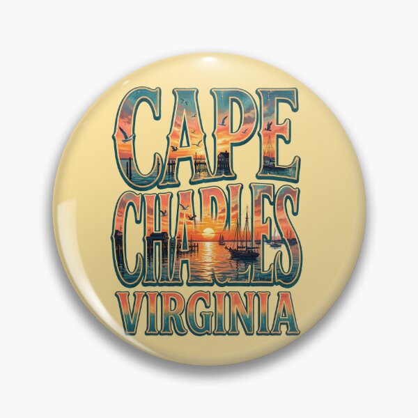 Item preview, Cape Charles Virginia Harbor Sunset Coastal Vintage designed and sold by MythicCotton.