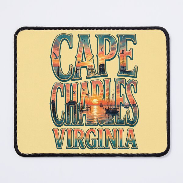 Item preview, Cape Charles Virginia Harbor Sunset Coastal Vintage designed and sold by MythicCotton.