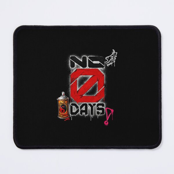 Item preview, No Zero Days - Graffity Style motivational phrase on Black designed and sold by Niccasso_Store.