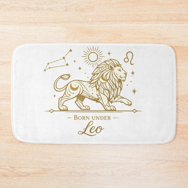 Item preview, Leo Zodiac Lion | Luxury Gold Astrology Wall Art | Born Under Leo Star Sign Design designed and sold by Emoji Emblems.