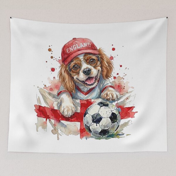 Item preview, Cavalier King Charles spaniel Blenheim World Cup England Suppawter designed and sold by The Suppawters.