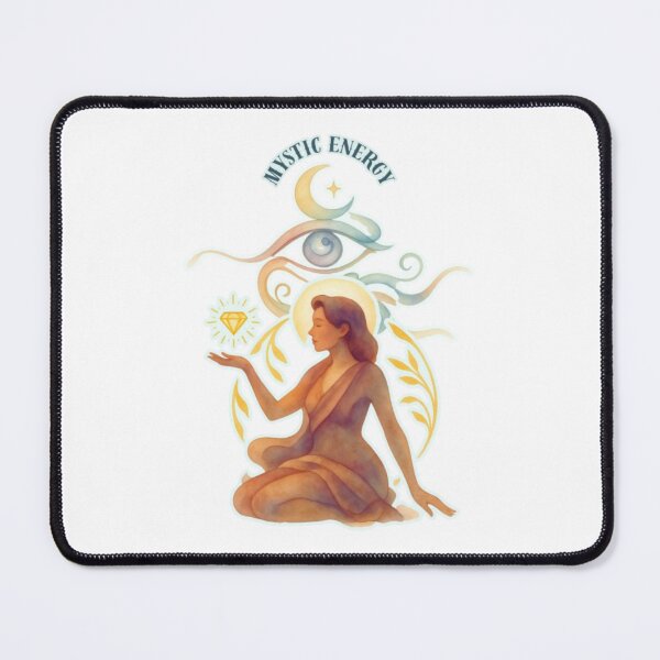 Item preview, Aesthetic Mystic Energy Evil Eye Divine Feminine Illustration designed and sold by Miheerala.