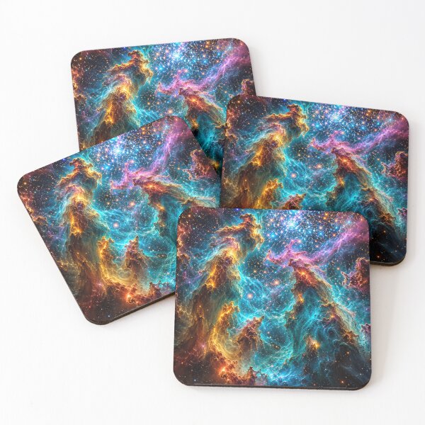 Item preview, Pillars of Creation Art — Vibrant Cosmic Nebula Print, Abstract Galaxy Space Art for Stargazers, Astronomy Lovers & Home Decor4 designed and sold by OandSDesigns23.