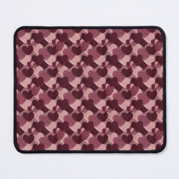 Item preview, Chunky Hearts Pattern | Romantic Burgundy Pink designed and sold by DesignsByTaara.