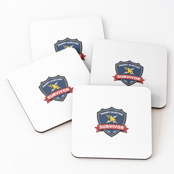 Item preview, Prompt Injection Survivor AI Security Badge designed and sold by Bianca Oltean.