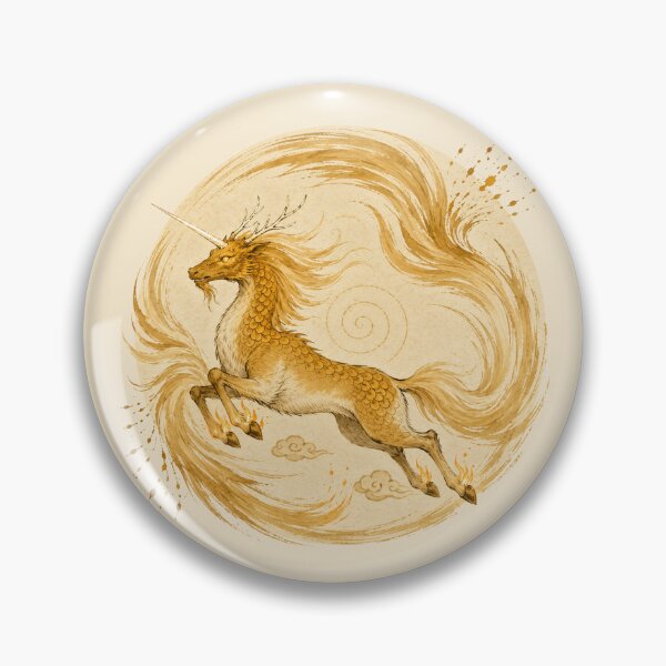 Item preview, Ki-rin -- Golden Celestial Unicorn of the Divine Wind designed and sold by Raes-Runaways.