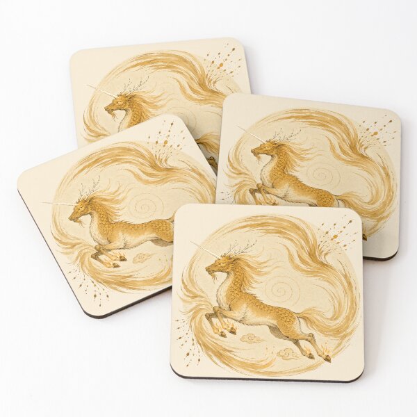 Item preview, Ki-rin -- Golden Celestial Unicorn of the Divine Wind designed and sold by Raes-Runaways.