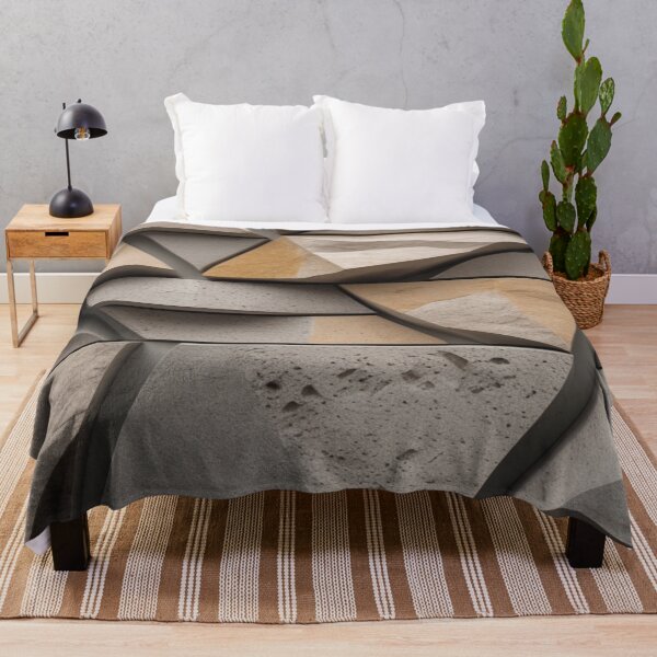 Item preview, Sandstone Prisms Geometric Relief Beige Poster designed and sold by EnmarcArt.
