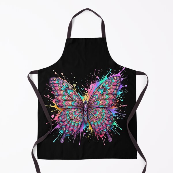 Item preview, Neon Mandala Butterfly - Vibrant Bohemian Paint Splash designed and sold by Vivanima.
