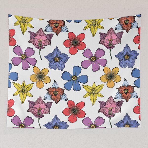 Item preview, Vibrant Floral Pop Art Bold Colorful Illustration designed and sold by 21 Tulips.