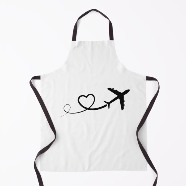 Item preview, heart and airplane travel lover designed and sold by Low Social Battery Club.