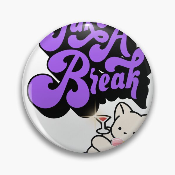 Item preview, Take A Break Cute Cat Sticker | Funny Self Care Aesthetic Design | Relaxing Mood Quote Art designed and sold by sumodesign.