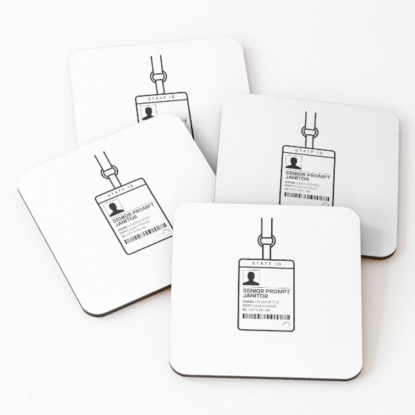 Item preview, Senior Prompt Janitor Staff ID LLM Hygiene designed and sold by Bianca Oltean.